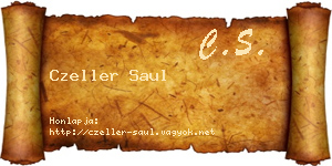 Czeller Saul névjegykártya